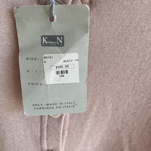 KristenseN Du Nord Sweater Womens Soft Pink Cardigan Size‎ XL Quiet Luxury Nwt - Picture 5 of 12